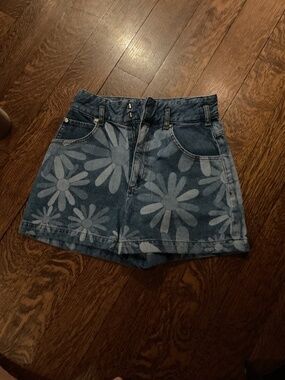 sandro denim shorts
